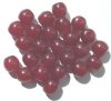25 11mm Round Deep Cherry Polyester